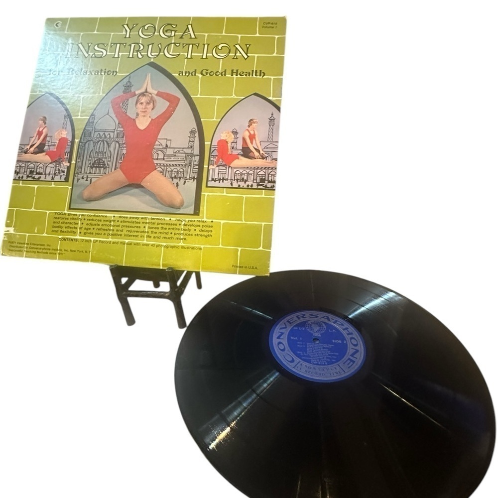 Yoga Instruction LP for Relaxation and Good Health (1971) w Illustrated Manual